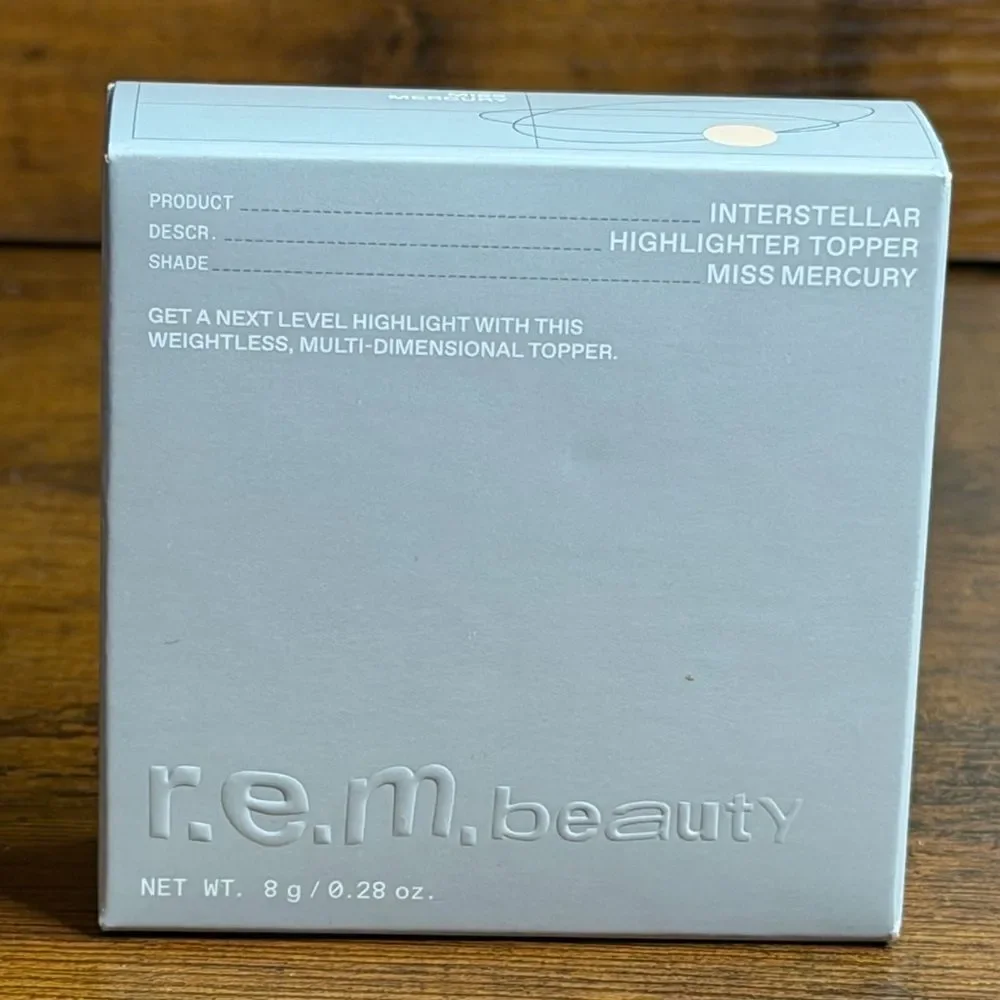 r.e.m. beauty Interstellar Highlighter Topper Miss Mercury 8g NIB